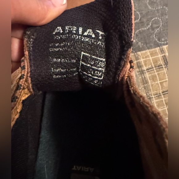 Women’s Ariat brown boot shoes - Picture 6 of 8